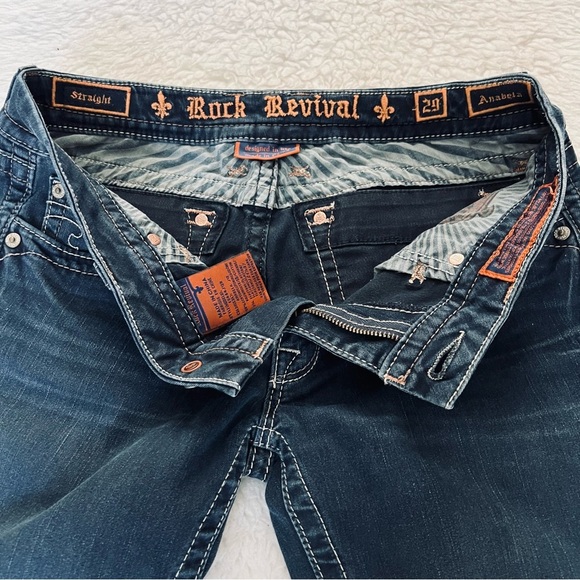 Rock Revival Anabela Straight Stretchy Women’s Jeans Size 29 - Picture 10 of 12